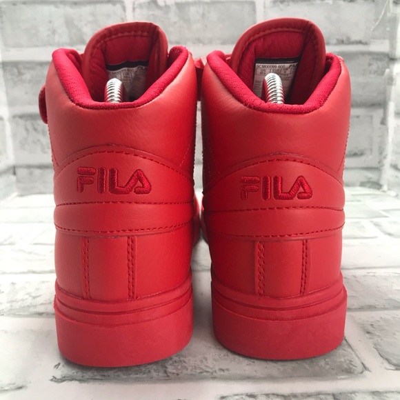 NEW FILA Vulc 13 Mid Red - Picture 4 of 8